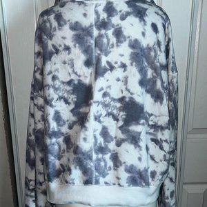 tie dye zipper sweater